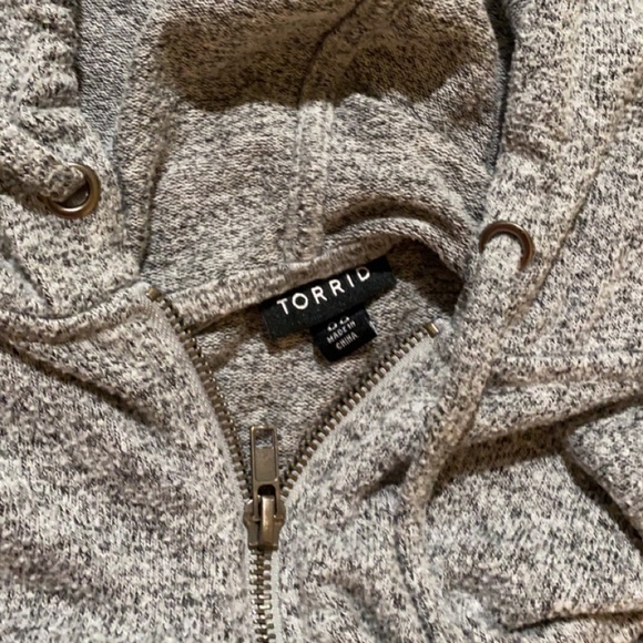Torrid Grey Zip-Up Jacket - Picture 1 of 2